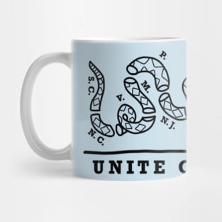 Unite or Die (Black Text) Mug